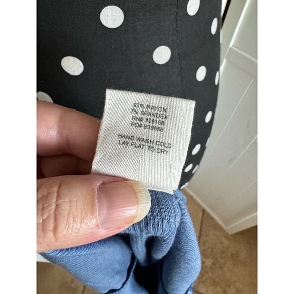 SOLD - Full Tilt Women Tank S Blue Ribbed Knit Ruched Gathered Cropped Spaghetti - Picture 8 of 8